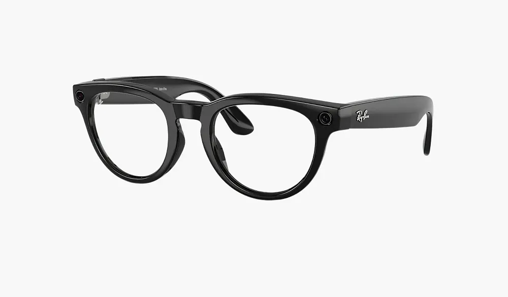 Ray-Ban Meta Headliner Shiny Black Transitions Sapphire