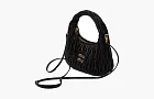 Miu Miu Wander Matelasse Nappa Leather Mini Hobo Bag Black