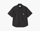 Carhartt WIP Drewe Dotted Stripe Shirt Black