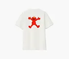 Kaws x Sesame Street x UNIQLO Logo Trendy Clothing Featured Tops T-Shirt White