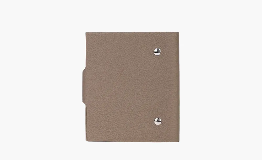 HERMES Togo Calfskin Storage Bag Unisex Brown