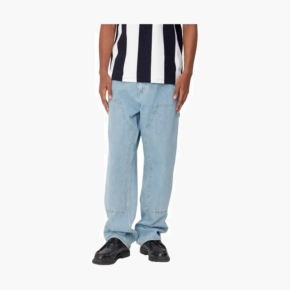 Carhartt WIP Double Knee Pant Light Blue Denim