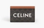 Celine Card Holder Triomphe Canvas Brown 