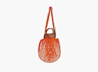 Longchamp Le Pliage Filet Top Handle Bag  Orange
