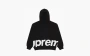 Supreme Big Logo Zip Up Hooded Sweatshirt Black 