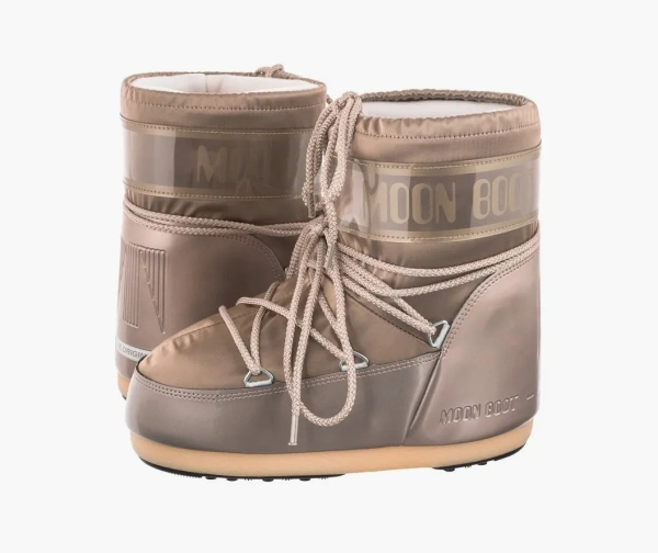Moon Boot Classic Low Glance Platinum 