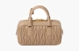 Miu Miu Materasse Nappa Bag With Embossing "Beige" 