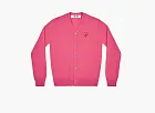COMME des GARCONS PLAY Cardigan Red Emblem Pink