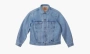 Supreme X Burberry Trucker Jacket Washed Blue 