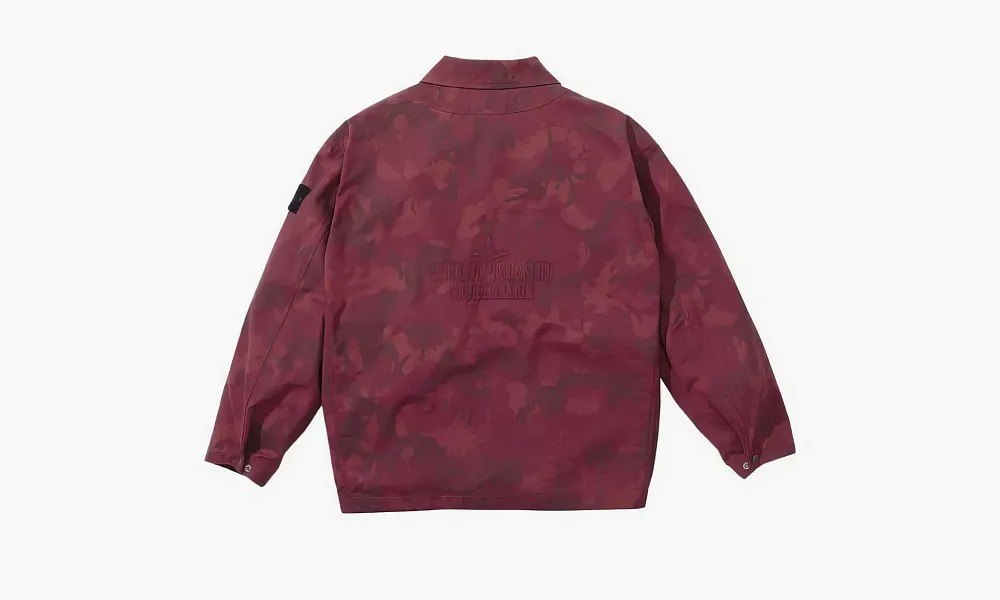 Supreme X Stone Island Jacket Burgundy