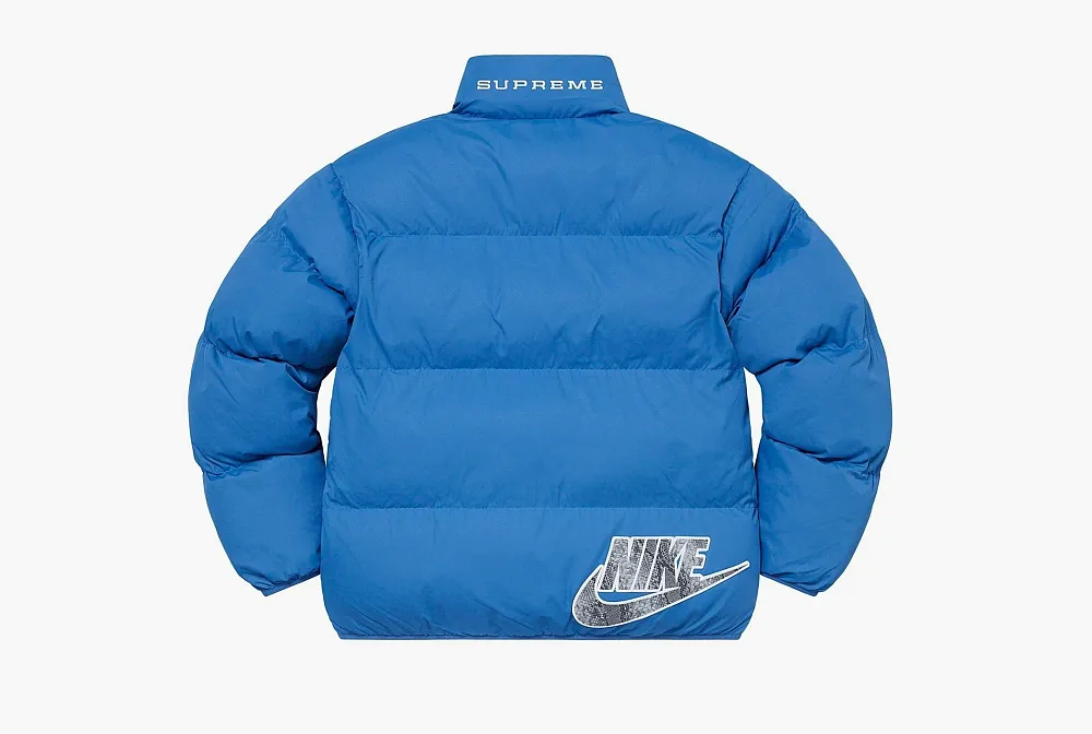 Supreme x Nike Reversible Puffy Jacket Blue