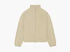 Fear of God Essentials Modern Fleece Track Jacket With Piping Timber/Cloud White