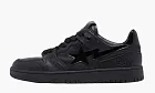 A Bathing Ape BAPE SK8 Sta Triple Black Patent Leather