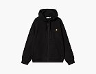 Carhartt WIP Hooded American Script Zip Jacket Black