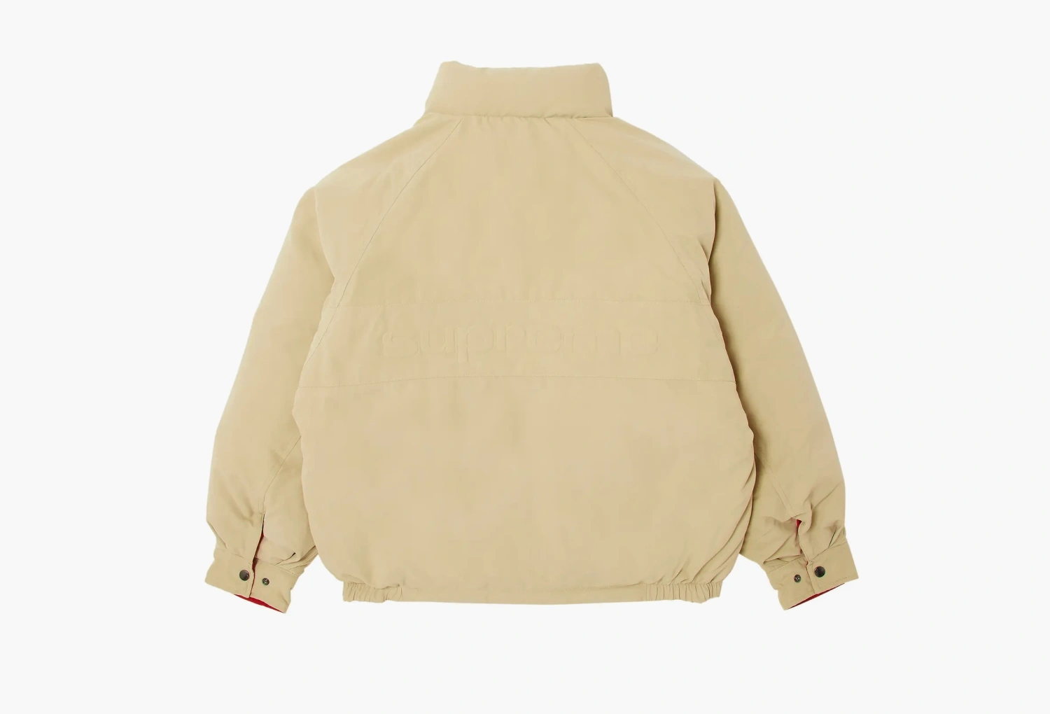 Supreme Reversible Down Puffer Jacket Tan 