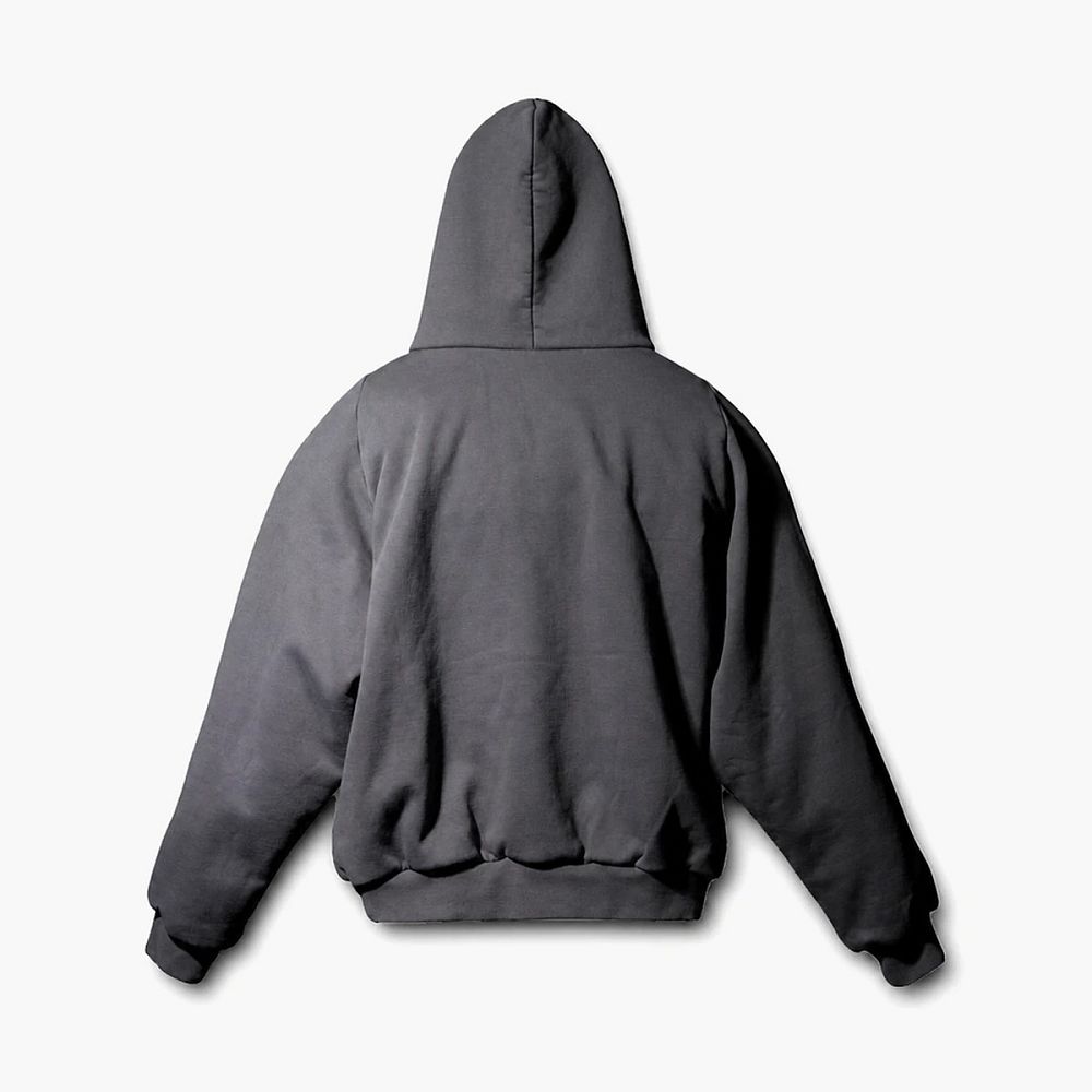 Yeezy X GAP X Balenciaga Logo Shrunken Hoodie Grey