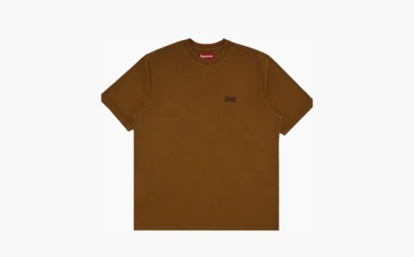 Supreme Warm Up Washed Short-Sleeve Top Brown 