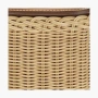 Miu Miu Woven Fabric and Leather Micro-Bag "Tan/Caramel" 