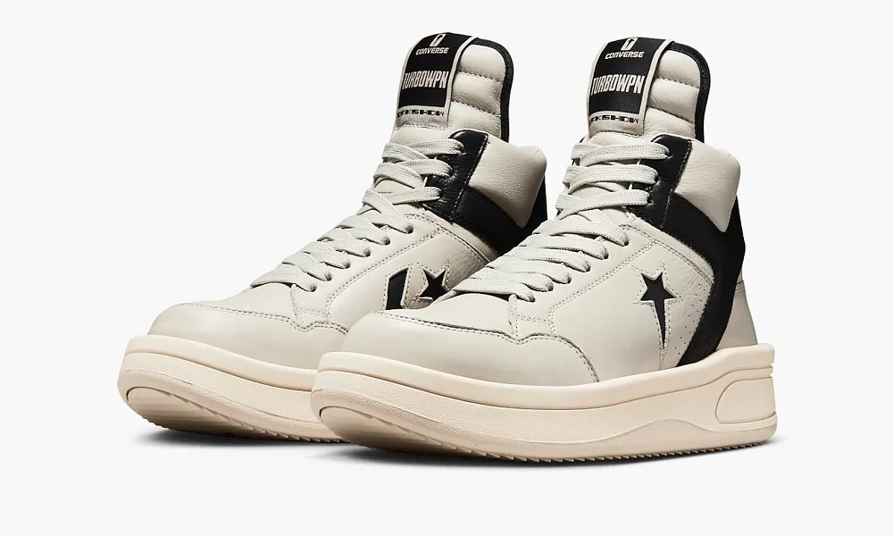 Rick Owens X Converse Drkshdw Turbowpn Cream