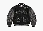 Supreme Praises Varsity Jacket Black