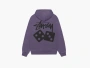 Stussy Dice Zip Hoodie Pigment Dyed Grape 
