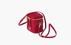 Miu Miu Matelassé Nappa Leather Micro Bag Red
