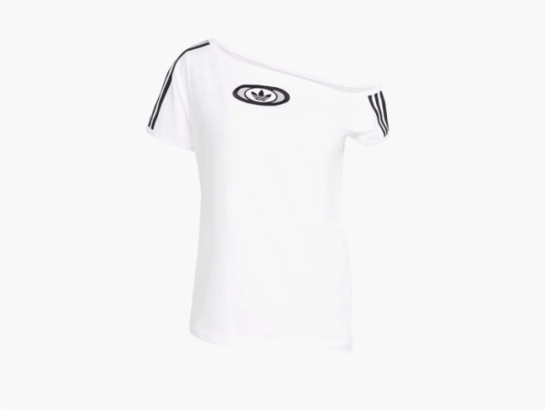 Adidas Originals Campus 2000 Off Shoulder Tee White 