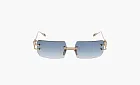 Chrome Hearts Eyeglasses Gold Rimless Blue