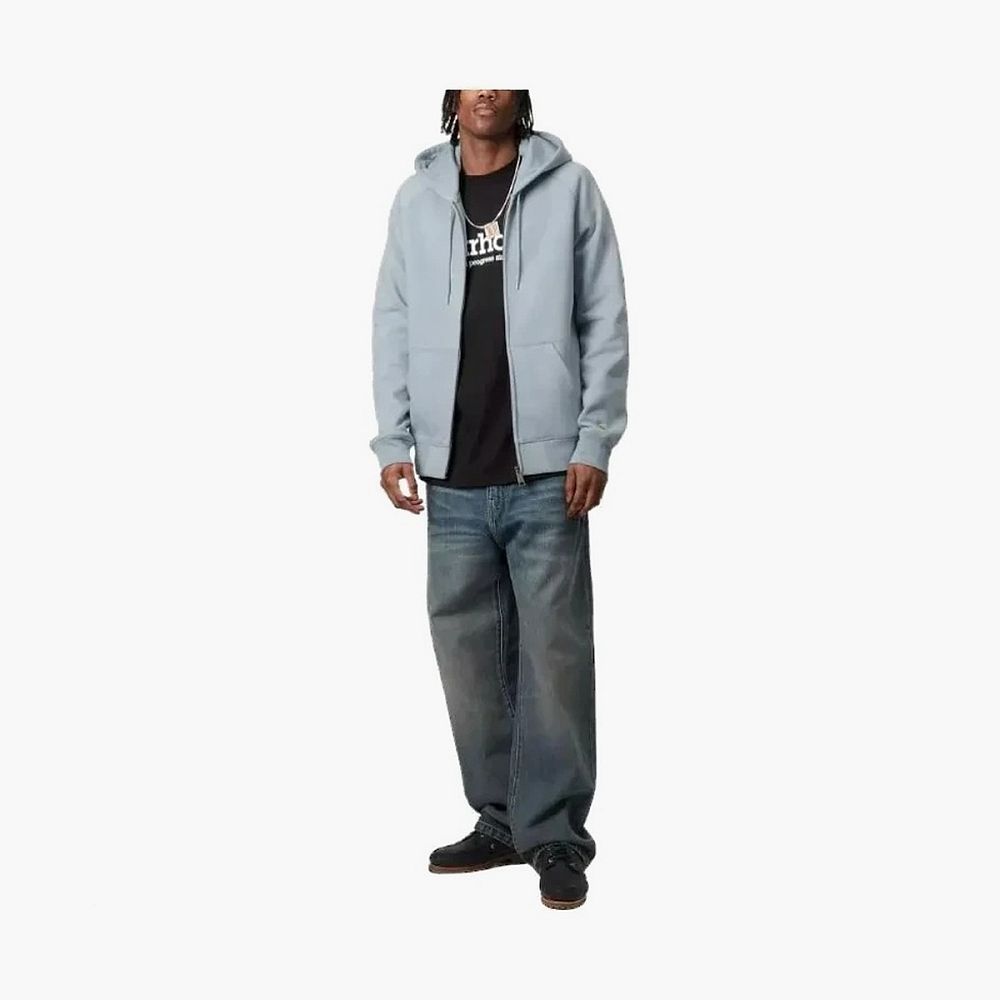 Carhartt WIP Hooded Chase Zip Jacket Grey