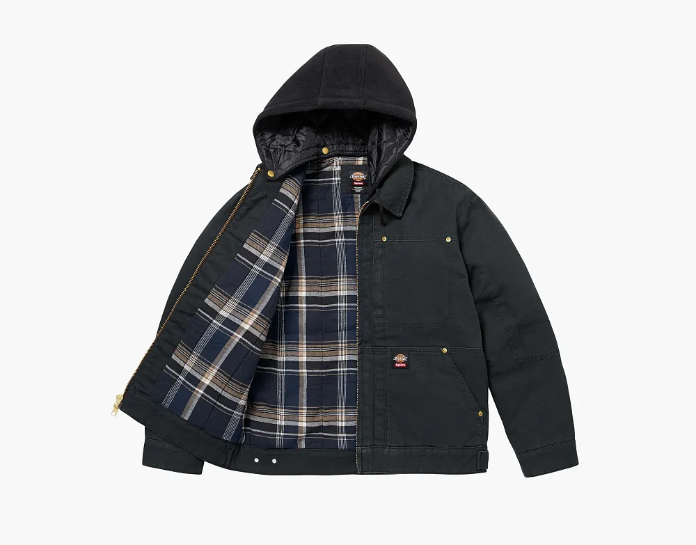 Supreme x Dickies Hooded Work Jacket Black