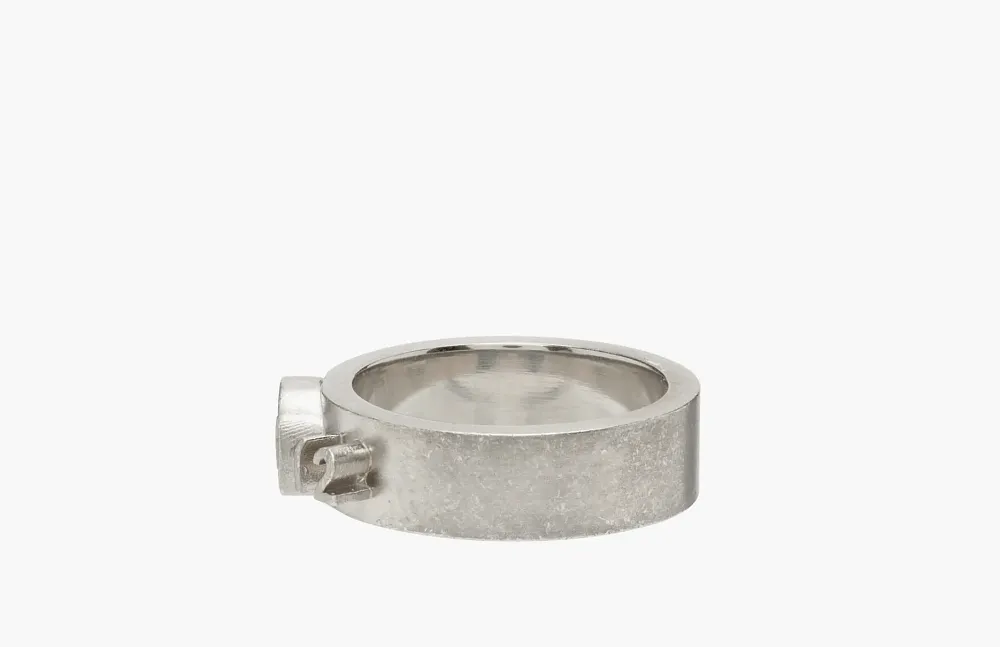 Maison Margiela Silver Numerical Logo Ring