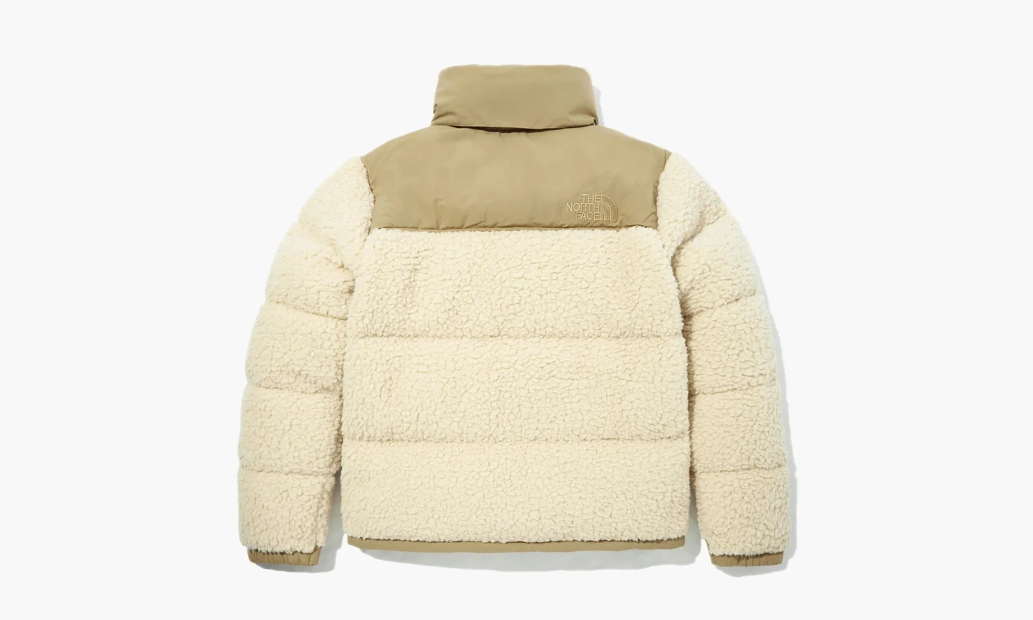 The North Face Sherpa Nuptse Jacket Bleached Sand And Kelp Tan 