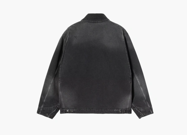 Carhartt WIP OG Detroit Jacket Black Grind Wash 