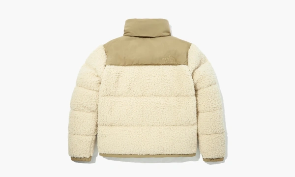 The North Face Sherpa Nuptse Jacket Bleached Sand And Kelp Tan  The North Face Sherpa Nuptse Jacket Bleached Sand And Kelp Tan
