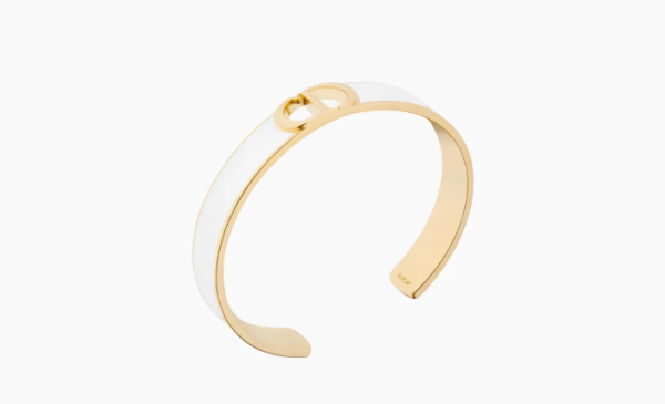 Dior Metal Bangles Gold WMNS White 