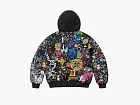 Supreme AOI Embroidered Hooded Work Jacket Black