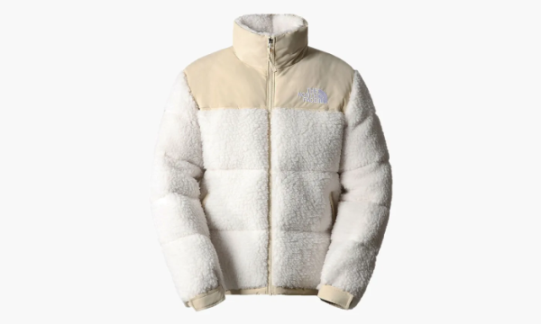 The North Face High Pile Sherpa Nuptse Jacket Gardenia White 