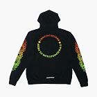 Chrome Hearts Floral Sleeve Gradient Made In Hollywood Hoodie Black / Gradient