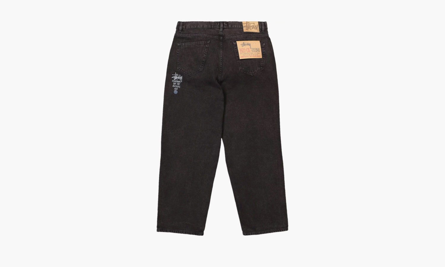 фото Stussy Washed Canvas Big Ol Jeans "Black" (Брюки)-116568 BLAC