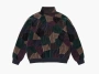 Supreme Patchwork Velour Track Jacket  Dark Navy 
