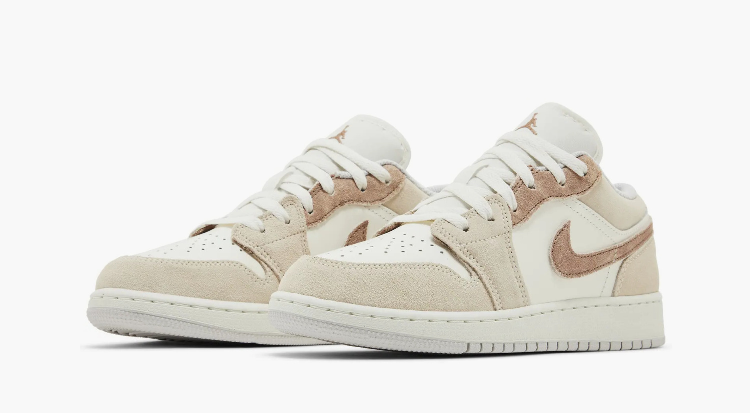 Air Jordan 1 Low SE GS Sail Archaeo Brown 