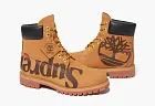 Supreme & Timberland 6 Inch Premium Waterproof Boot Big Logo - Wheat