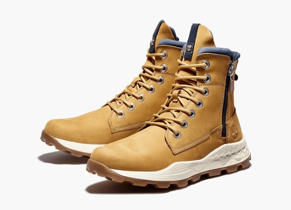 Timberland Brooklyn Side Zip Boot Wheat Nubuck 