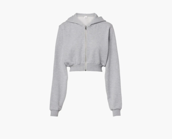 Alo Yoga Sweet Escape Zip Up Hoodie Athletic Heather Grey 