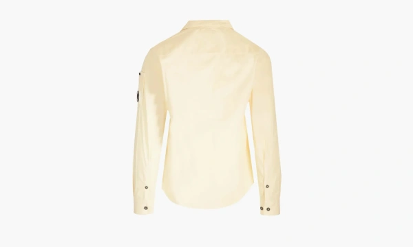 C.P. Company Zip Up Collared Shirt Natural  C.P. Company Zip Up Collared Shirt Natural
