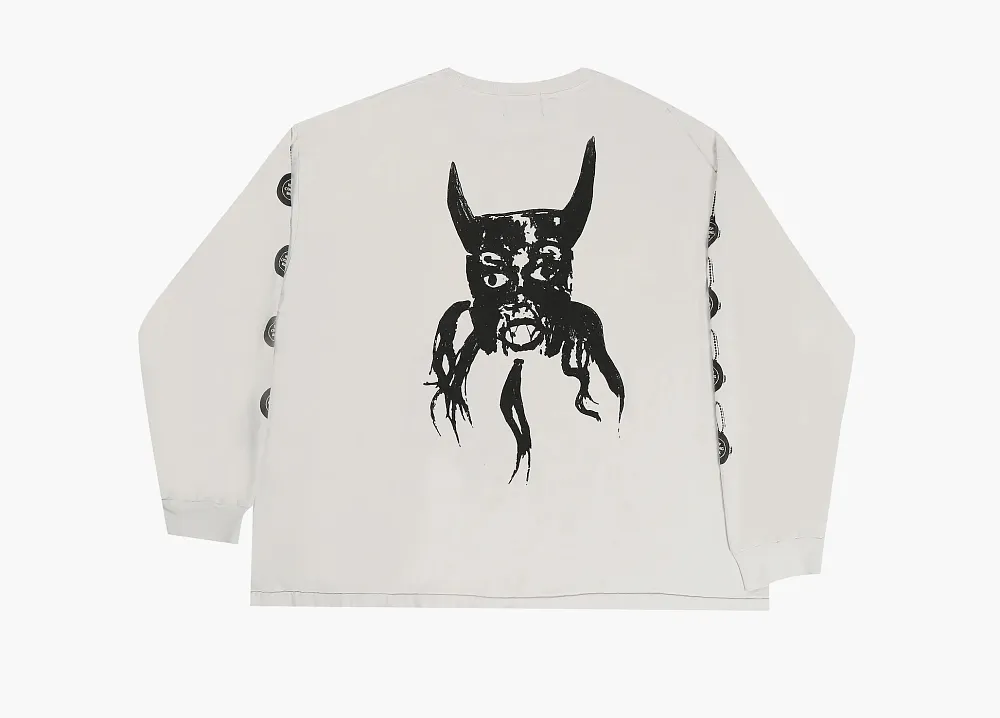 Enfants Riches Déprimés Do What Thou Wilt Long-Sleeve T-Shirt Faded White