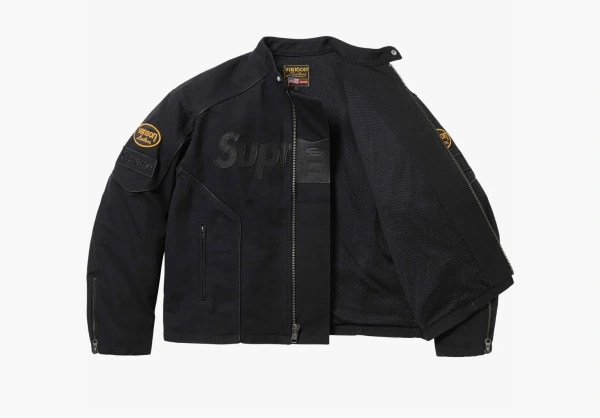 Supreme x Vanson Leathers x Cordura Cotton Jacket Black  Supreme x Vanson Leathers x Cordura Cotton Jacket Black