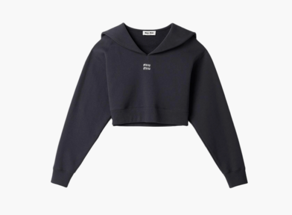 Miu Miu Sweatshirt Blue   Miu Miu Sweatshirt Blue