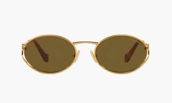 Miu Miu Glasses Gold 