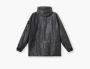 Stone Island Light Leather Organza Hooded Jacket with Waterproof Details "Charcoal Grey" 